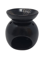 Load image into Gallery viewer, Round Wax Burner - Black