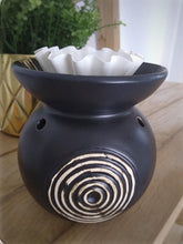 Load image into Gallery viewer, Round Wax Burner - Black