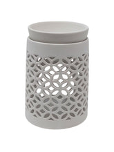 Load image into Gallery viewer, Lace Wax Burner - White
