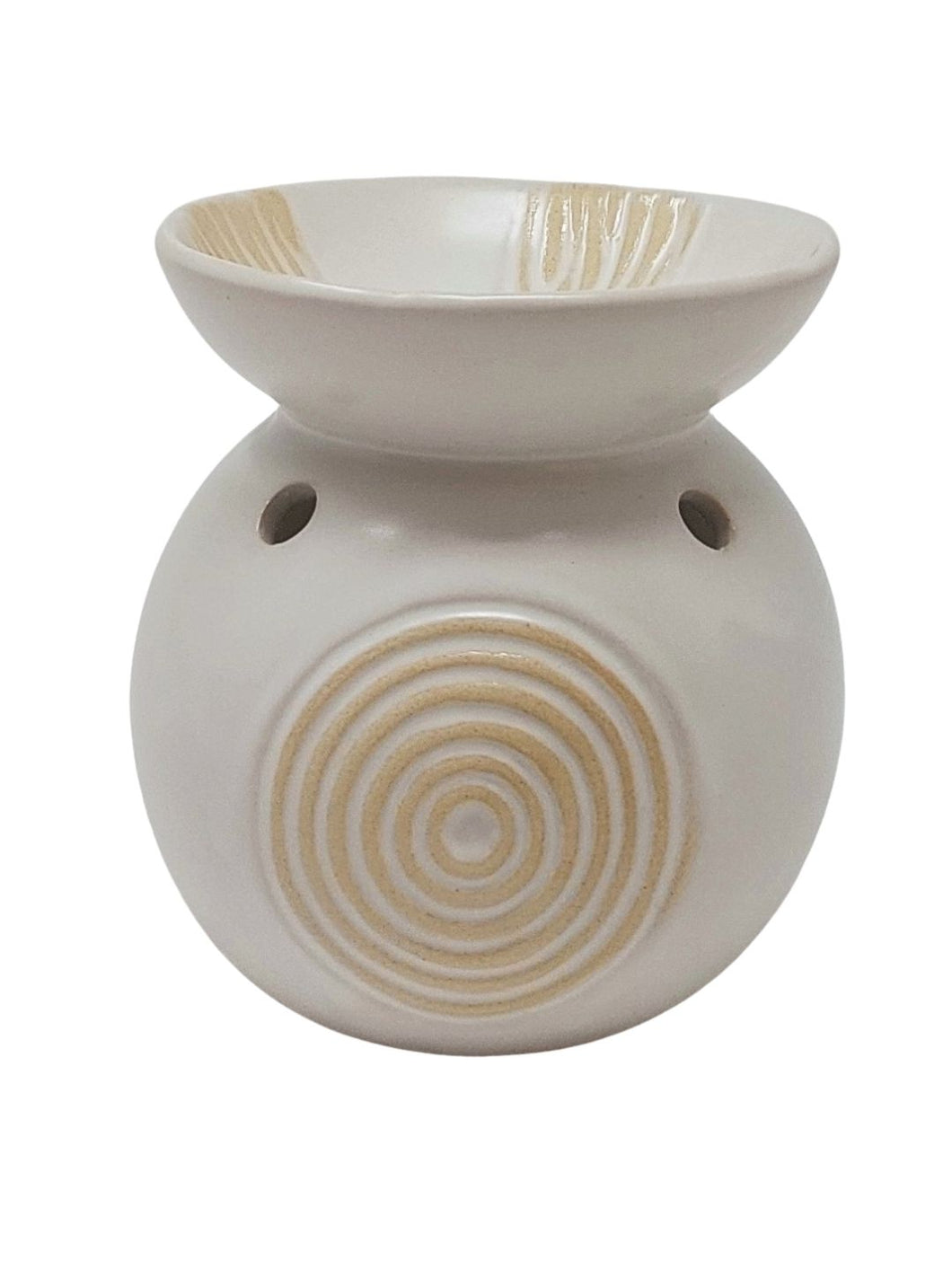 Round Wax Burner - White