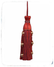 Load image into Gallery viewer, Amelie Wine key tassel
