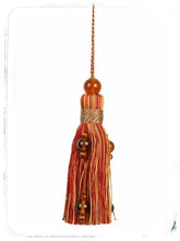 Load image into Gallery viewer, Sophie Red key tassel
